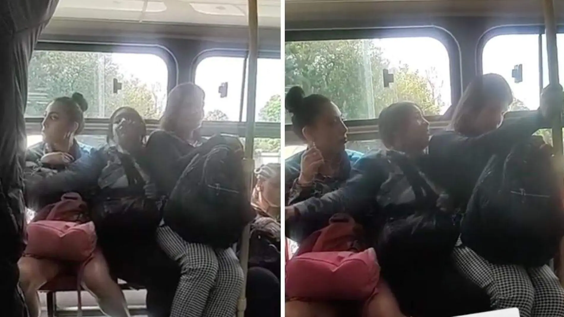 Pelea entre pasajeras por asiento en bus se vuelve viral